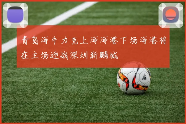 青岛海牛力克上海海港下场海港将在主场迎战深圳新鹏城